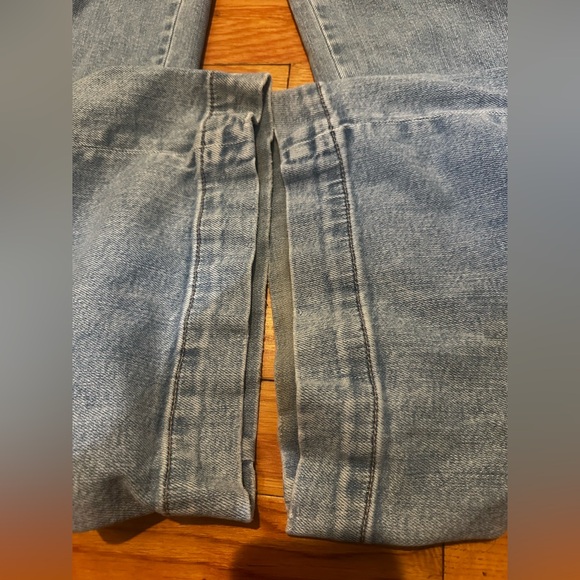 American Eagle Super High Rise Baggy Wide Leg Cargo Jeans 4 Long - Picture 8 of 8